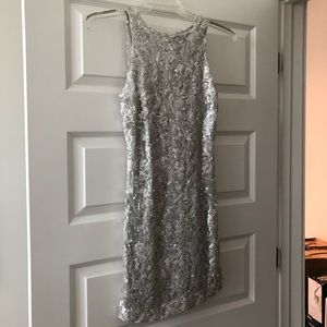 Silver Sequin Formal/Cocktail Dress by Cache
